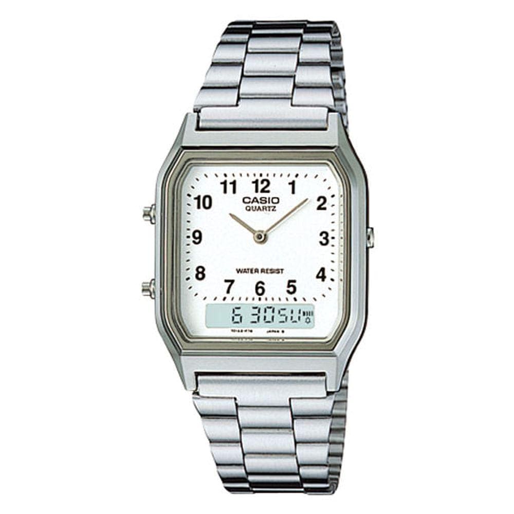 Relógio CASIO masculino anadigi AQ-230A-7BMQ