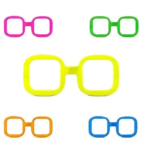 Óculos Neon Quadrado - 10 unidades