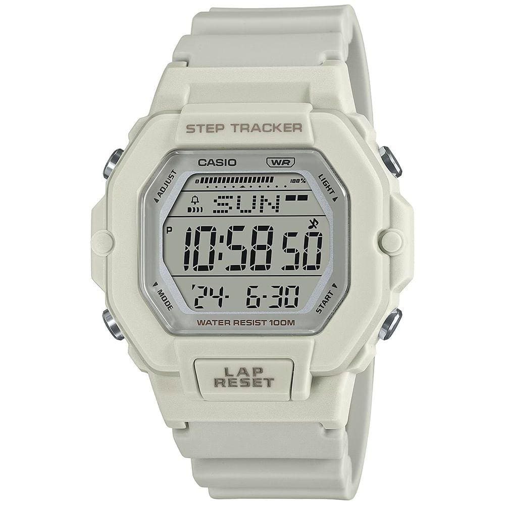 Relógio CASIO digital branco feminino LWS-2200H-8AVDF