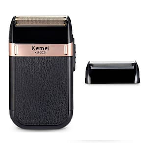 Barbeador Elétrico Kemei Maquina Shaver Completo Compacto