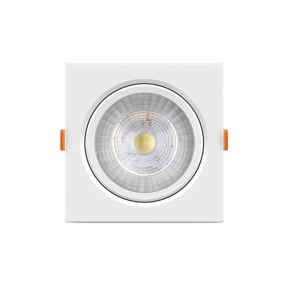Spot de Led Embutir Elgin Ecospot MR11 Quadrado 3W Bivolt 3000K Luz Quente