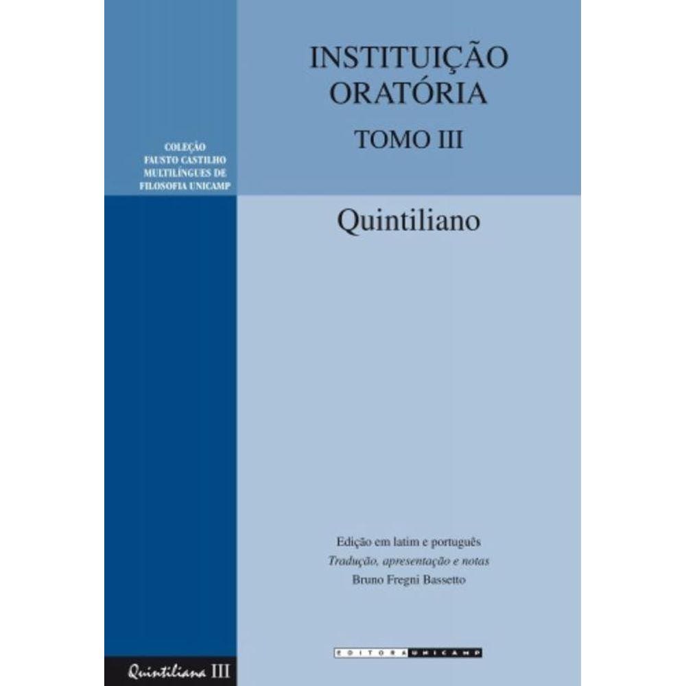 Instituicao Oratoria - Tomo Iii