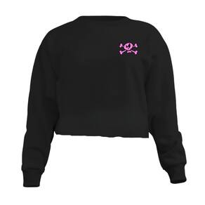 Blusa Cropped Moletom Rock And Roll Feminino Personalizado com Cintura Descosturada