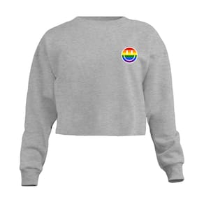 Blusa Cropped Moletom Lgbt Feminino Personalizado com Cintura Descosturada