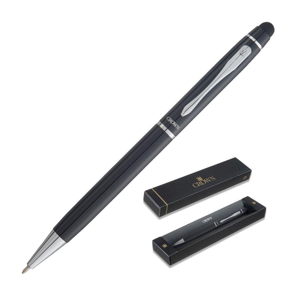 Caneta Esferográfica Crown Ref: Di11307p Viena Preta