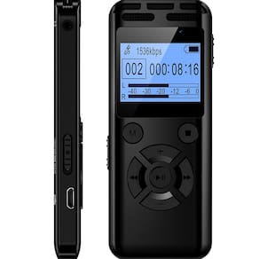 Gravador Digital 32 Gb Ativado Por Voz  VANDLION V52 Preto