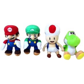 Pelúcias Turma do Mario - 04 Personagens