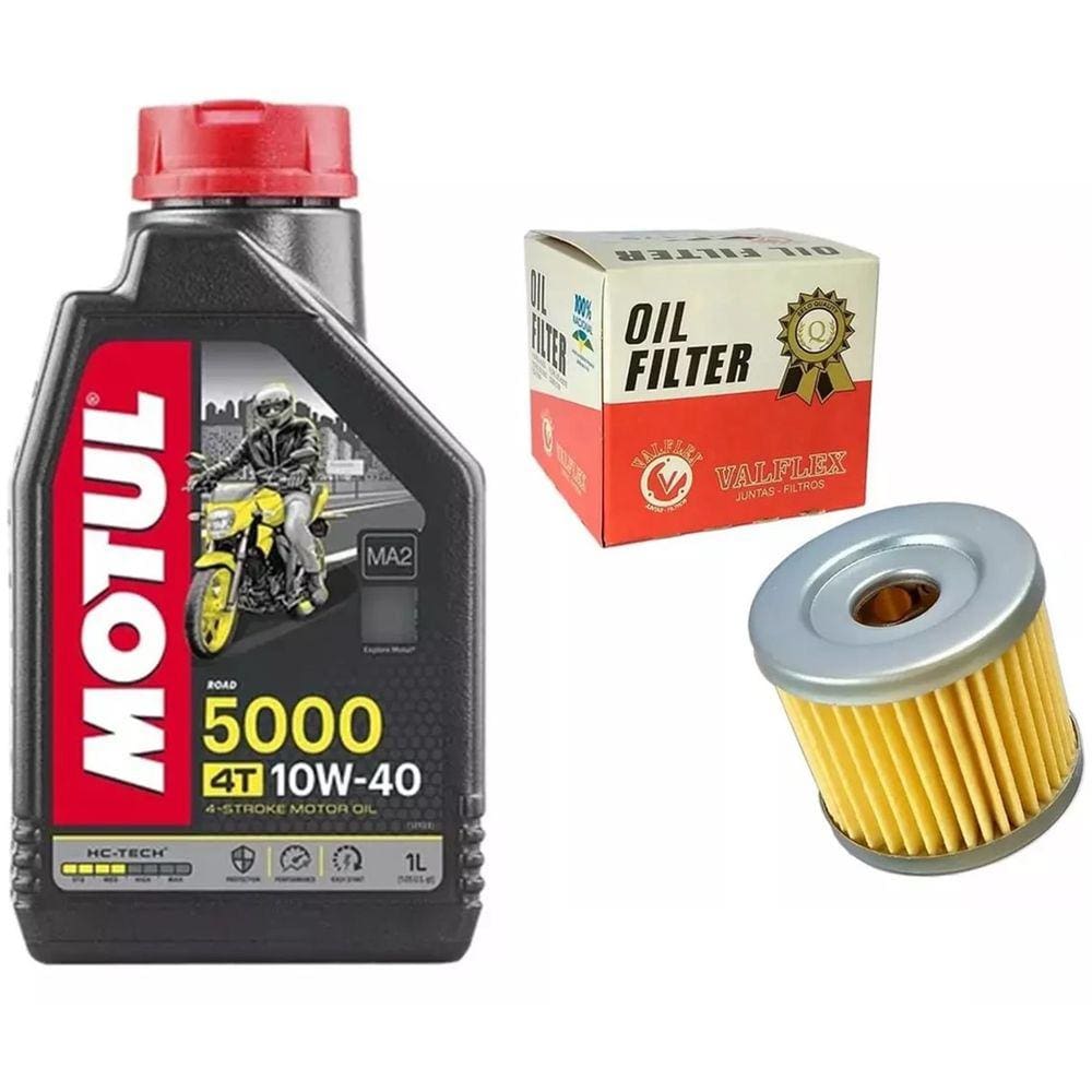 Revisão Yes 125 Intruder 125 Óleo Motul 10w40, Filtro Oleo 