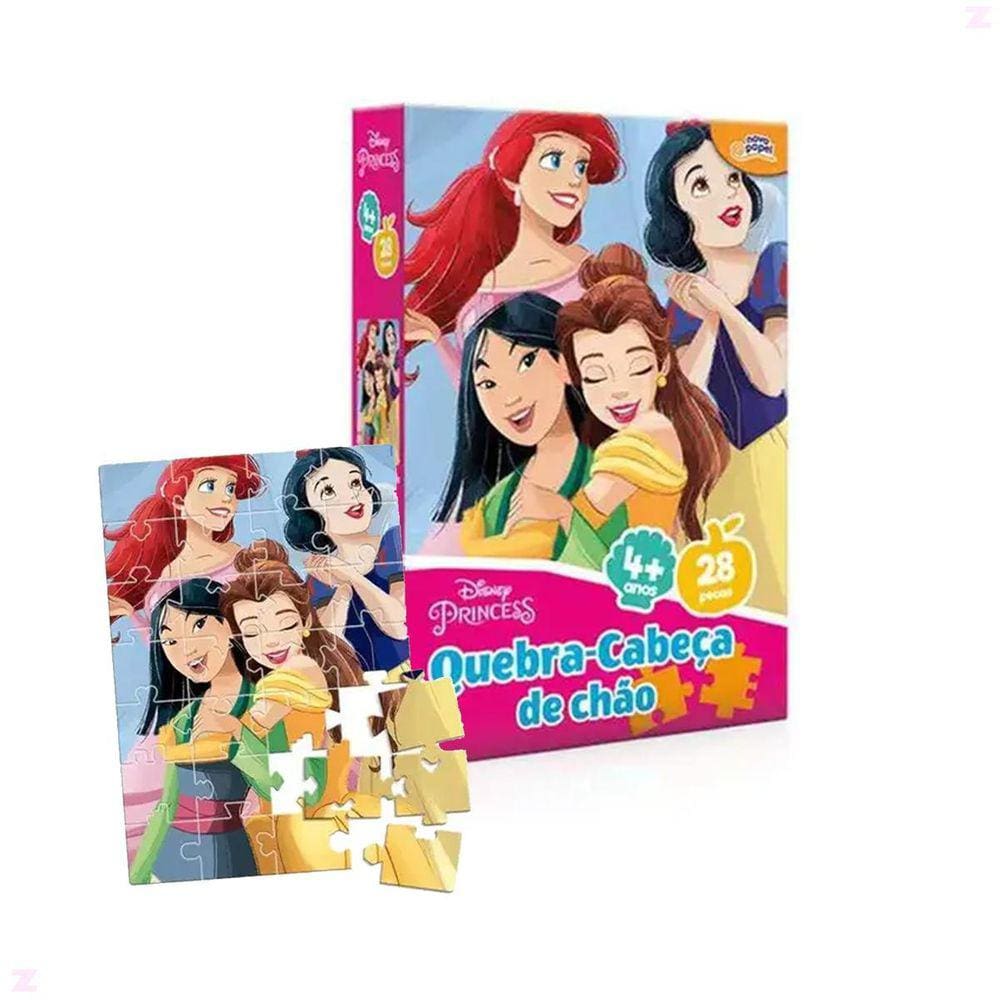 Princesa - Quebra-Cabeça 100 Peças Metalizado - Toyster Brinquedos - Toyster