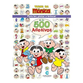 Livro 500 Adesivos Turma Da Monica Culturama