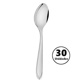 Kit Talheres Colheres de Sobremesa 30 Peças Laguna Aço Inoxidável para Restaurante Tramontina