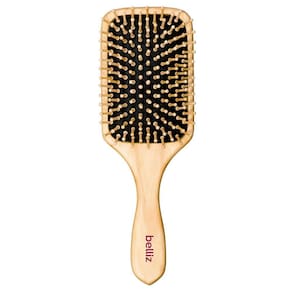 Escova de Cabelo Belliz de Madeira Racket 1 Unidade
