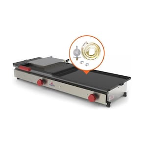 Kit - Sanduicheira Dupla 1 Prensa Gigante Gás Pr-950gn + Kit Gás - Progás