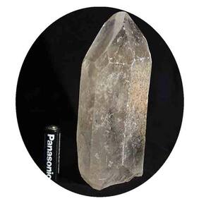 Ponta Cristal Bruto Natural Pedra Com Base Serrada 14cm