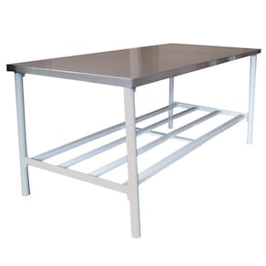 Bancada De Apoio Tampo Inox 1,40m X 0,90m Ba 1400/900 - Metalcubas
