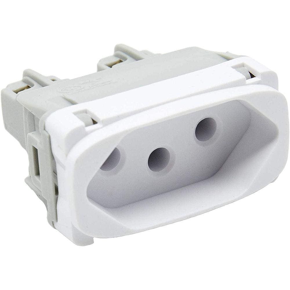 Módulo Tomada 20A 2P+T Branca Gracia 85314 Alumbra