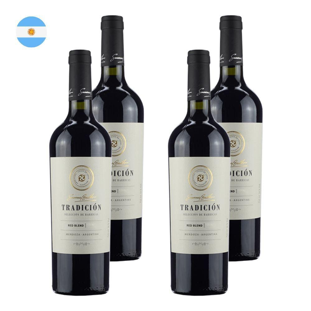 Kit 4 Vinhos Susana Balbo Tradición Red Blend Tinto Argentina 750ml
