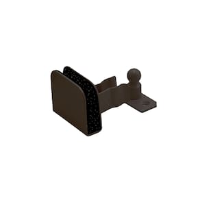 Prendedor Fixador Trava Porta de Vidro Blindex 8 e 10mm Pressão Inox Marrom