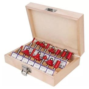Jogo De Fresas Para Tupia 8Mm Com 15 Peças Para Madeira St