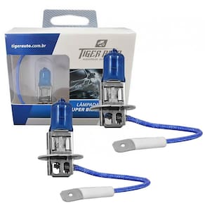 Par Lâmpadas Tiger Auto Super Branca 55W 12V H3 4200K