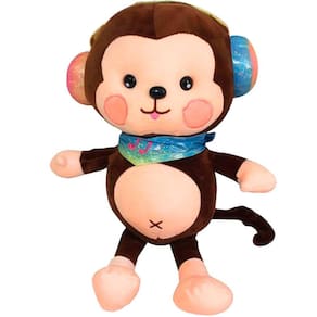 Pelúcia Macaquinho Squish Pals Colecionável 50cm Toyng