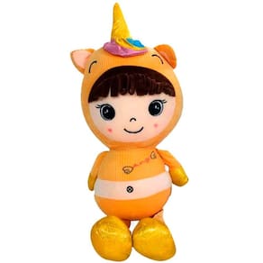 Pelúcia Boneca Squish Pals Amarelo 60cm Colecionável Toyng