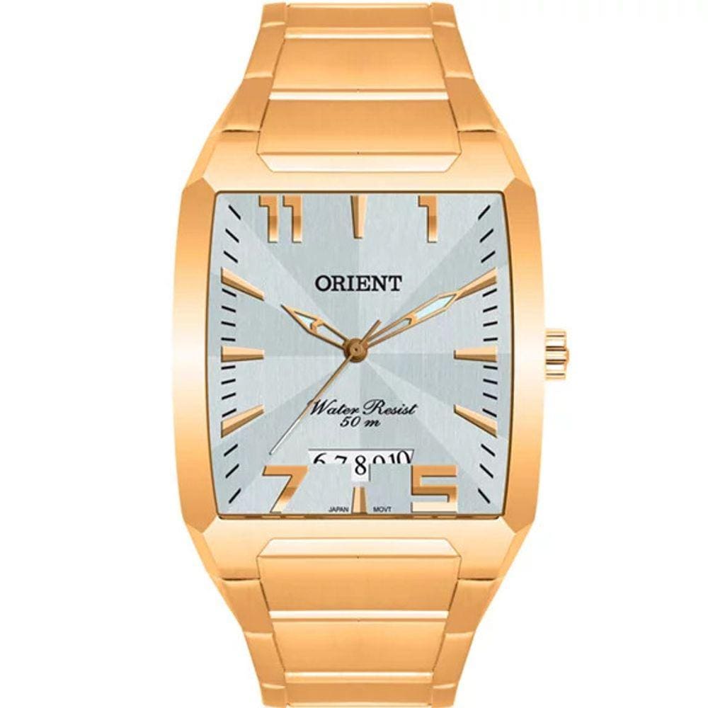 Relógio Orient Masculino Dourado  Ggss1007 S2kx