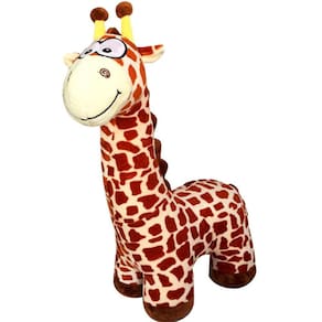 Pelúcia Girafinha Marrom Squish Pals Grande 50cm Toyng