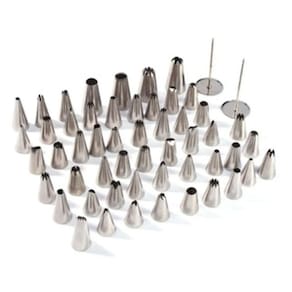 Jogo De Bicos Para Confeitar Em Inox (kit Com 52 Peças)