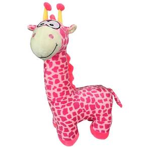 Pelúcia Girafinha Rosa Squish Pals Grande Colecionável 50cm