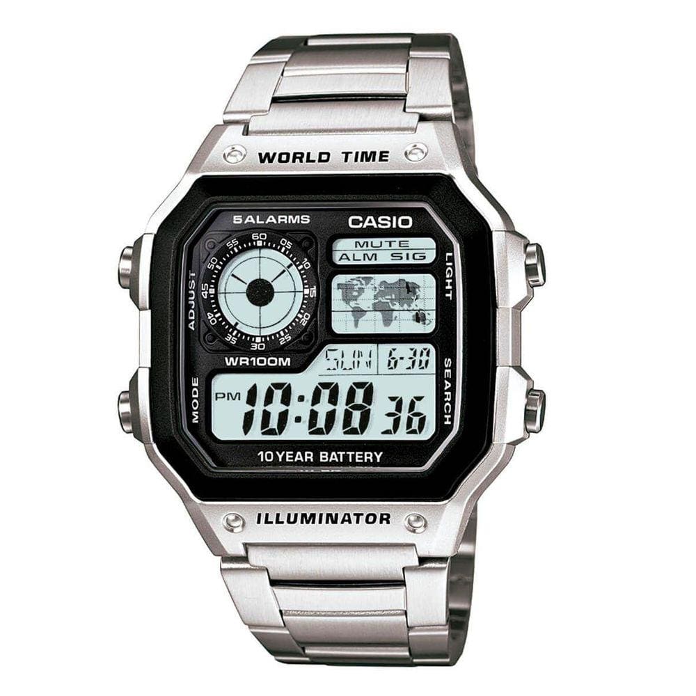 Relógio Casio Masculino Quadrado Ae-1200Whd-1Avdf