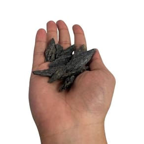 Pedra Natural Cianita Preta Ou Vassoura De Bruxa 200 G
