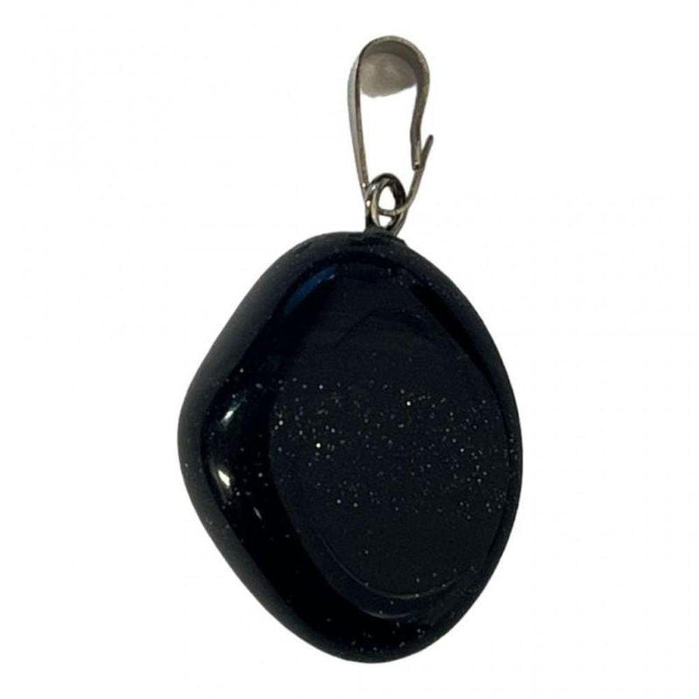 Pingente Pedra Estrela 2,0 Cm Niquel