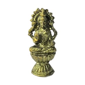 Escultura Deus Indiano Shiva Meditando 3,8 Cm Em Metal