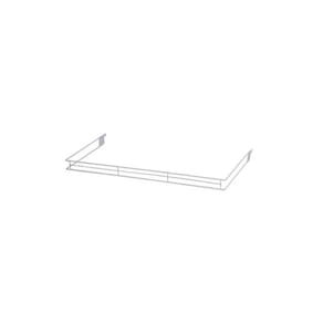 Aparador Aramado Organizador Em U 30x73 Cm Ponta New Plus Branco - Sa Gôndolas