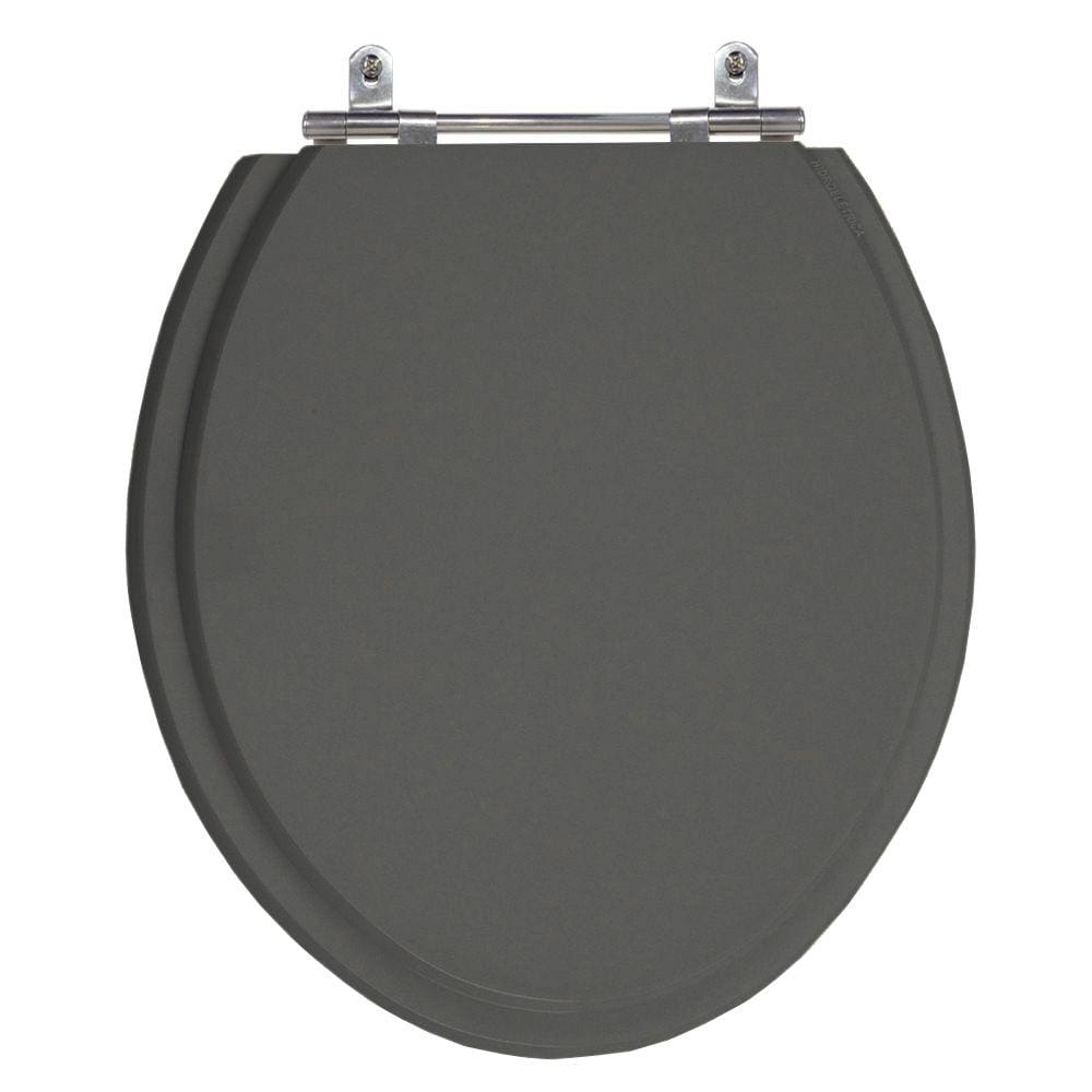 Assento Sanitário Convencional Oval Cinza Escuro Tampa Vaso Deca-Incepa-Celite-Rocca