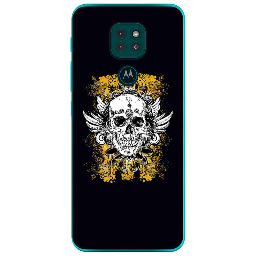 Capa Adesivo Skin374 Verso Para Motorola Moto G9 2020