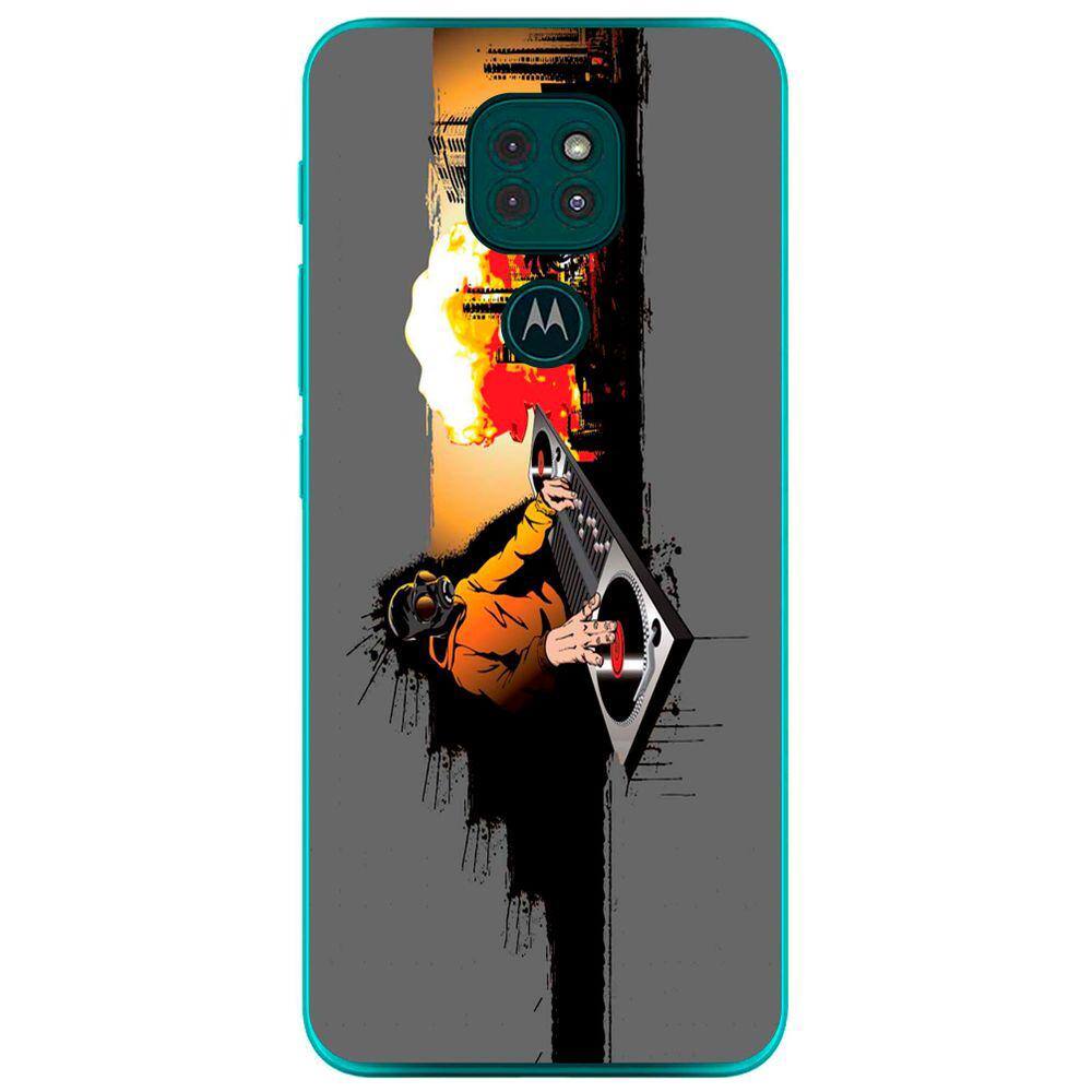 Capa Adesivo Skin264 Verso Para Motorola Moto G9 2020