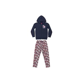 Conjunto Bee Loop Jaqueta Moletom e Calça em Molecotton Marinho 14663