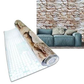 Papel De Parede Canjiquinha Autoadesivo Vinilico Pedra Rolo