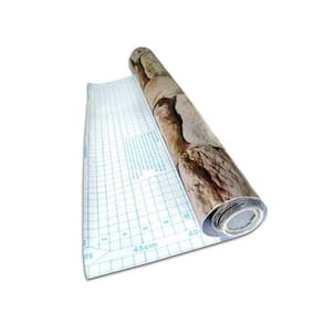 Papel De Parede Pedras Marrom Autoadesivo Fosco Vinil