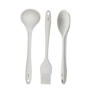 Jogo Utensílios Cozinha Brinox Silicone Kit 3 Peças Vanilla