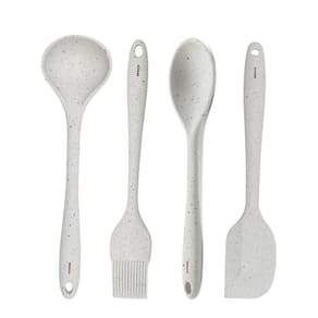 Jogo Utensílios Cozinha Brinox Silicone Kit 4 Peças Vanilla