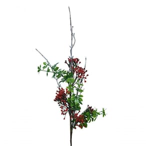 Pick Ponteira Frutinhas Vermelha Com Pinhas 60cm