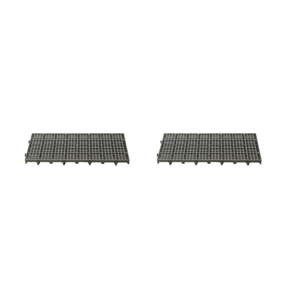 Kit - Estrado Plástico (2 Un) 2,5x25x50 Preto - Della Plast