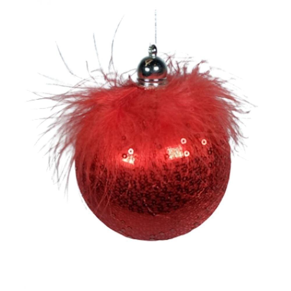 Jogo Com 3 Bolas Vermelha Com Pluma Vermelha Bd 1269