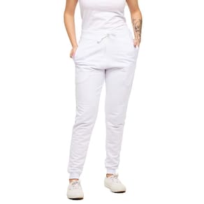 Calça De Moletom Plus Size Feminina Jogger Slim Fit Básica Lisa - M9p
