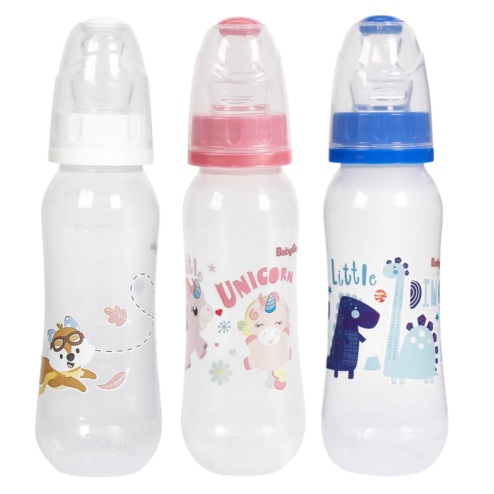 Mamadeira Antivazamento Bico Orto Silicone 240ml +6 Meses - BabyGo