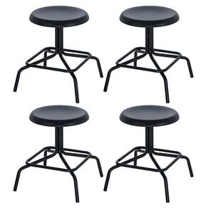 Kit 4 bancos baixos cozinha industrial loft aço 45 cm Bolt