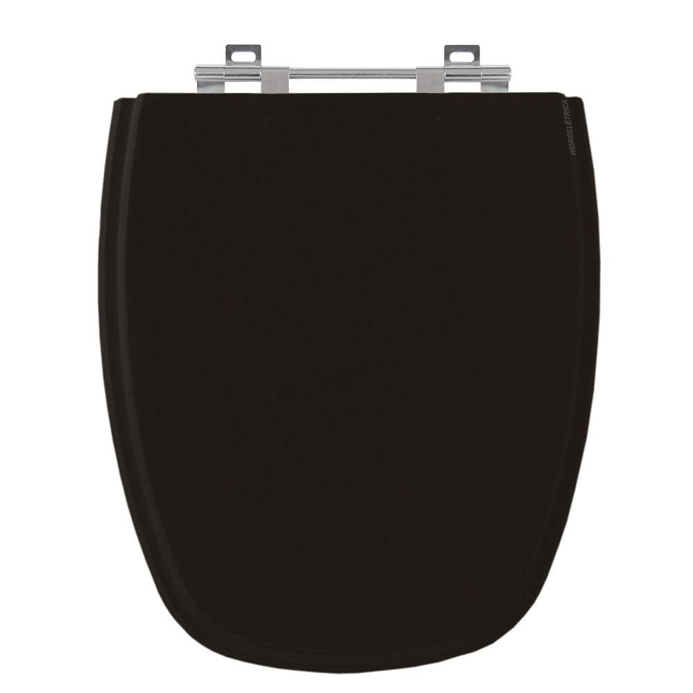 Assento Sanitário Monte Carlo Preto Tampa para Vaso Deca de Madeira Laqueada